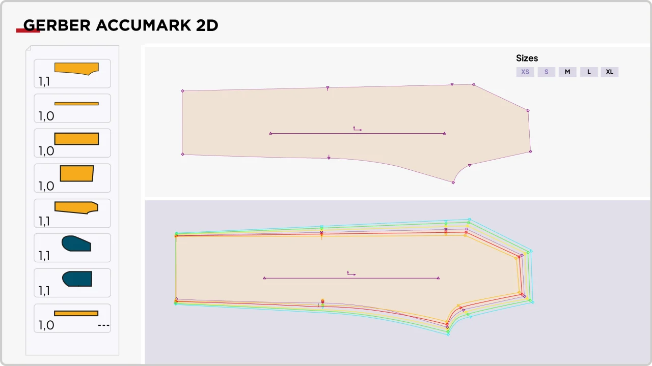 Patrón de pantalón y escalado en Gerber AccuMark